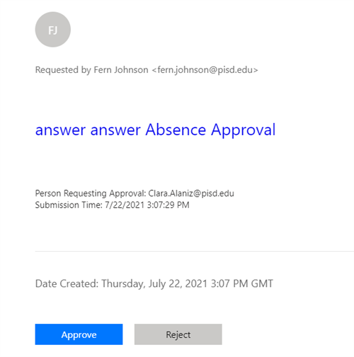 approval